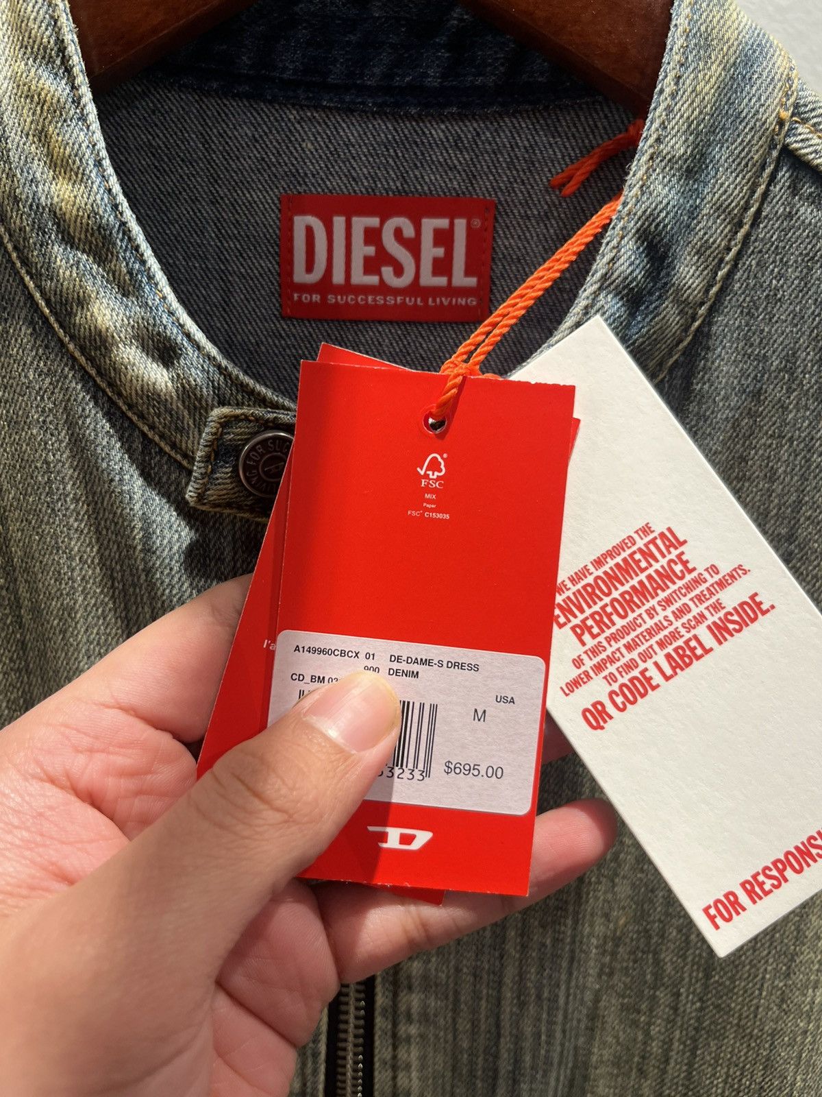 Diesel Diesel De-Dame S Dress Size M / US 6-8 / IT 42-44 - 8 Thumbnail