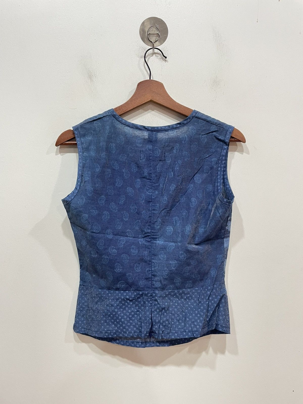Japanese Brand Yao Souka Non Sleeve Blouse Size XS / US 0-2 / IT 36-38 - 2 Thumbnail