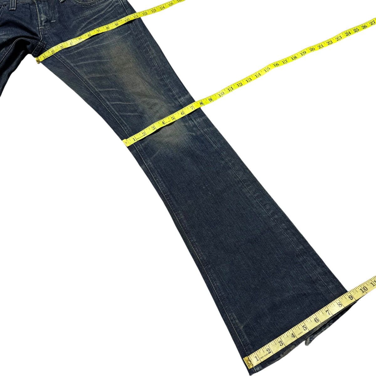 Japanese Brand Lee X Midas Machiavel Denim Flare Jeans LGB Size US 31 - 18 Thumbnail