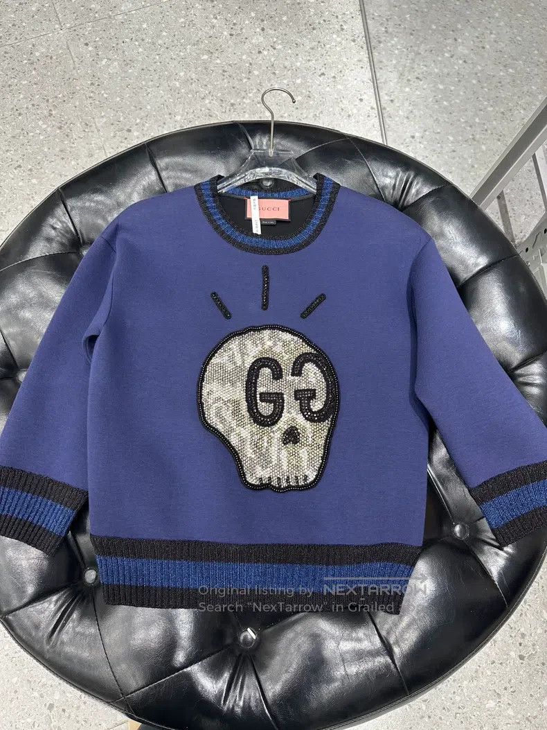 Gucci Space cotton sweatshirt skull double G sweatshirt