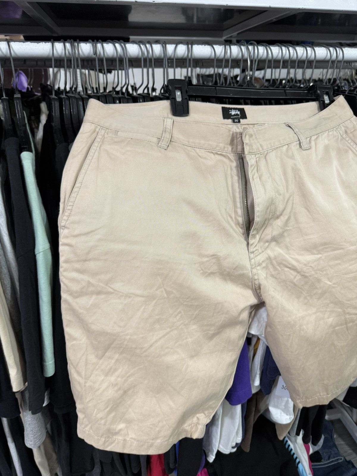 Stussy 90’s STUSSY RARE CASUAL USA LOGO Y2K RETRO VINTAGE SHORTS Size US 36 / EU 52 - 3 Thumbnail