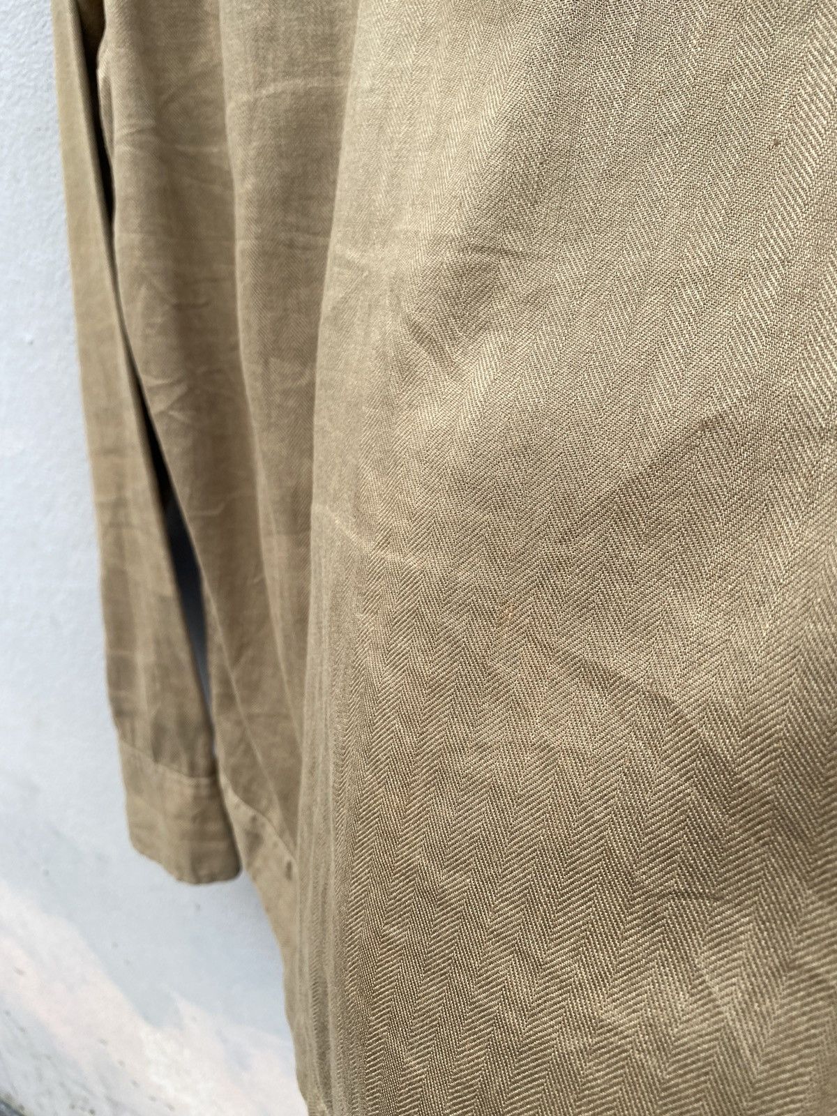 Japanese Brand × Takeo Kikuchi × Vintage 🔥RARE🔥 Vtg Japanese Designer Takeo Kikuchi Herringbone Shirt Size US M / EU 48-50 / 2 - 16 Thumbnail