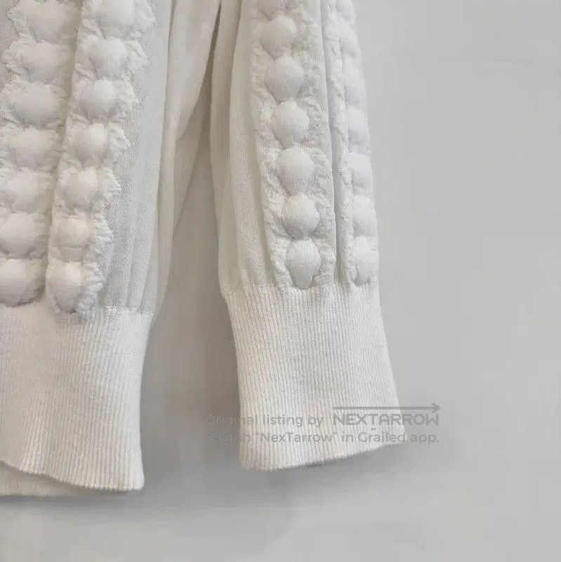 Chanel Chanel White Cotton Blend Long Sleeve Sweater . Size S / US 4 / IT 40 - 7 Thumbnail