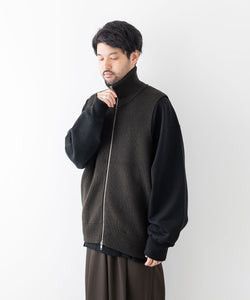 stein - OVERSIZED DRIVERS KNIT ZIP VEST
