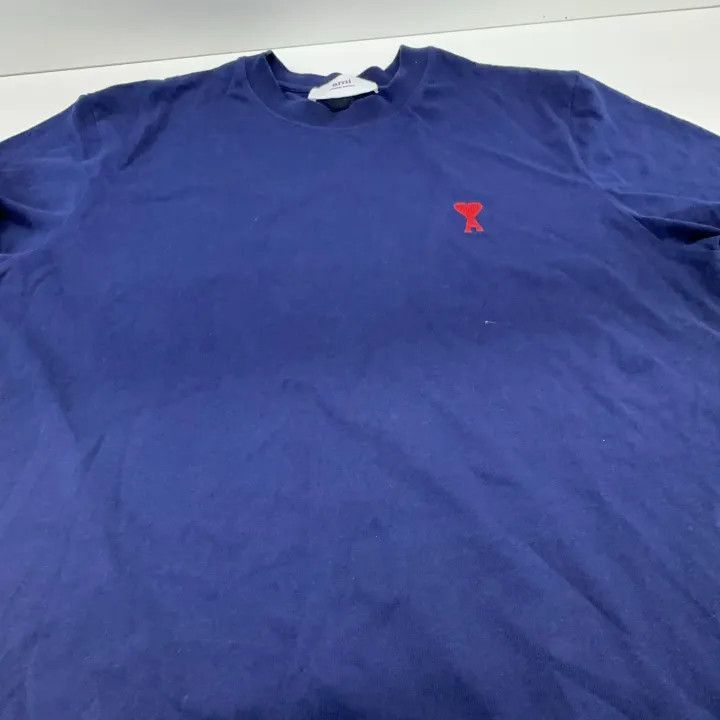 AMI AMIPARIS SS23 Embroidered Logo T-Shirt for Couples -2507 Size US M / EU 48-50 / 2 - 7 Thumbnail