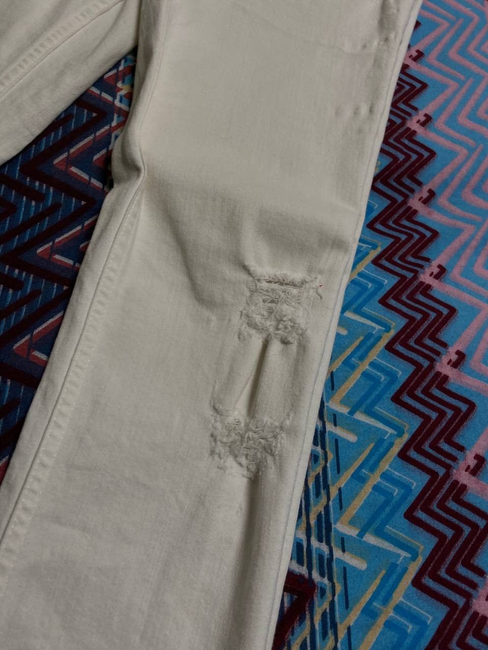 Allsaints Allsaints jeans white vintage crazy Y2K size 28 streetwear Size 28" / US 6 / IT 42 - 8 Thumbnail