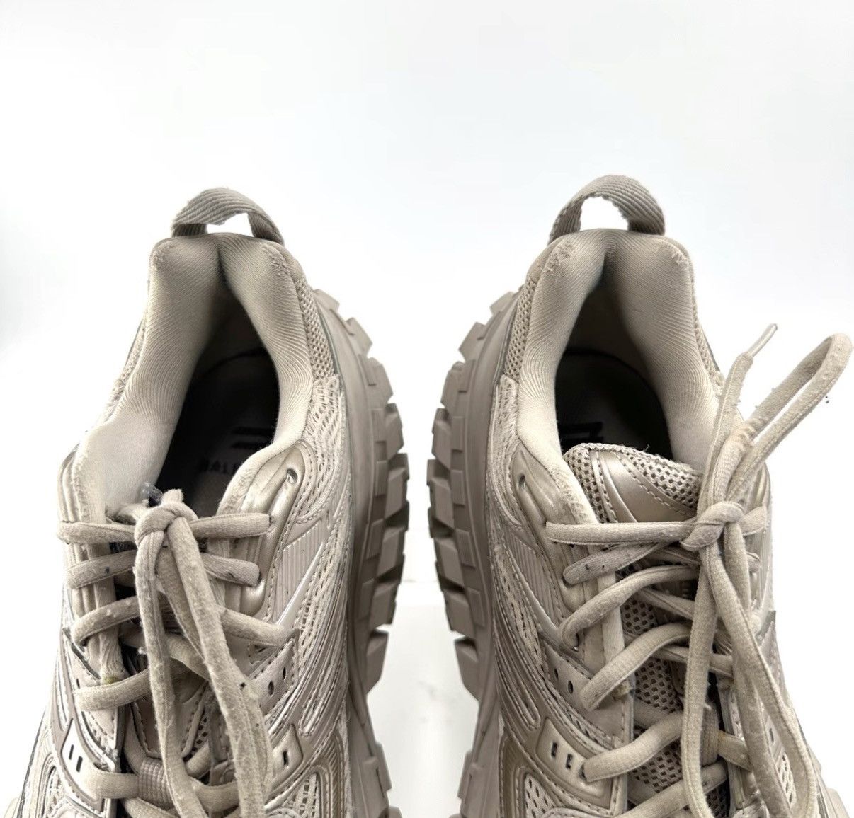 Balenciaga Balenciaga Beige Tire Sneakers K12 Size US 10 / EU 43 - 5 Thumbnail