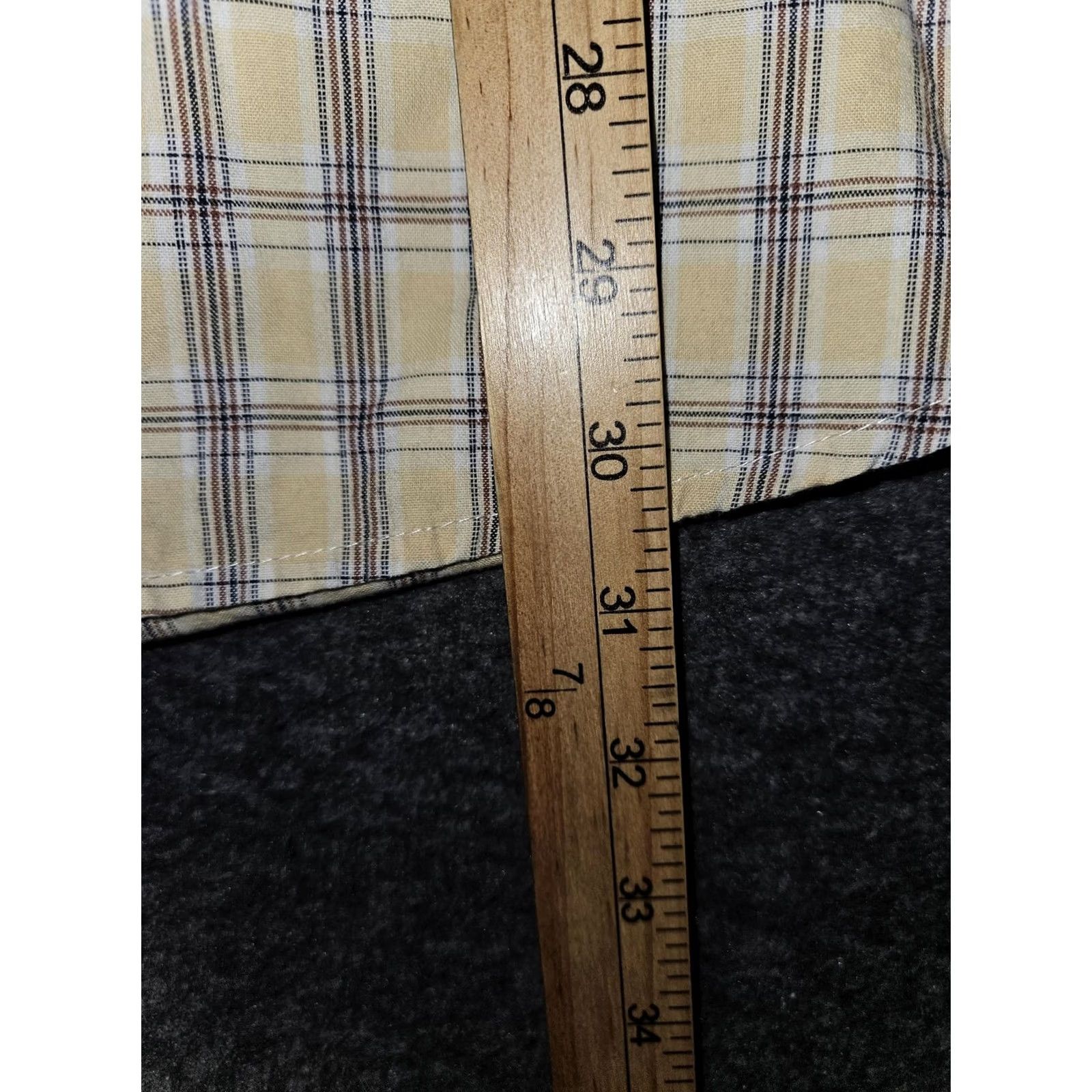 Roper Roper Shirt Mens 2XL Beige Plaid Western Pearl Snap Short Sleeve Cowboy Casual Size US XXL / EU 58 / 5 - 4 Thumbnail