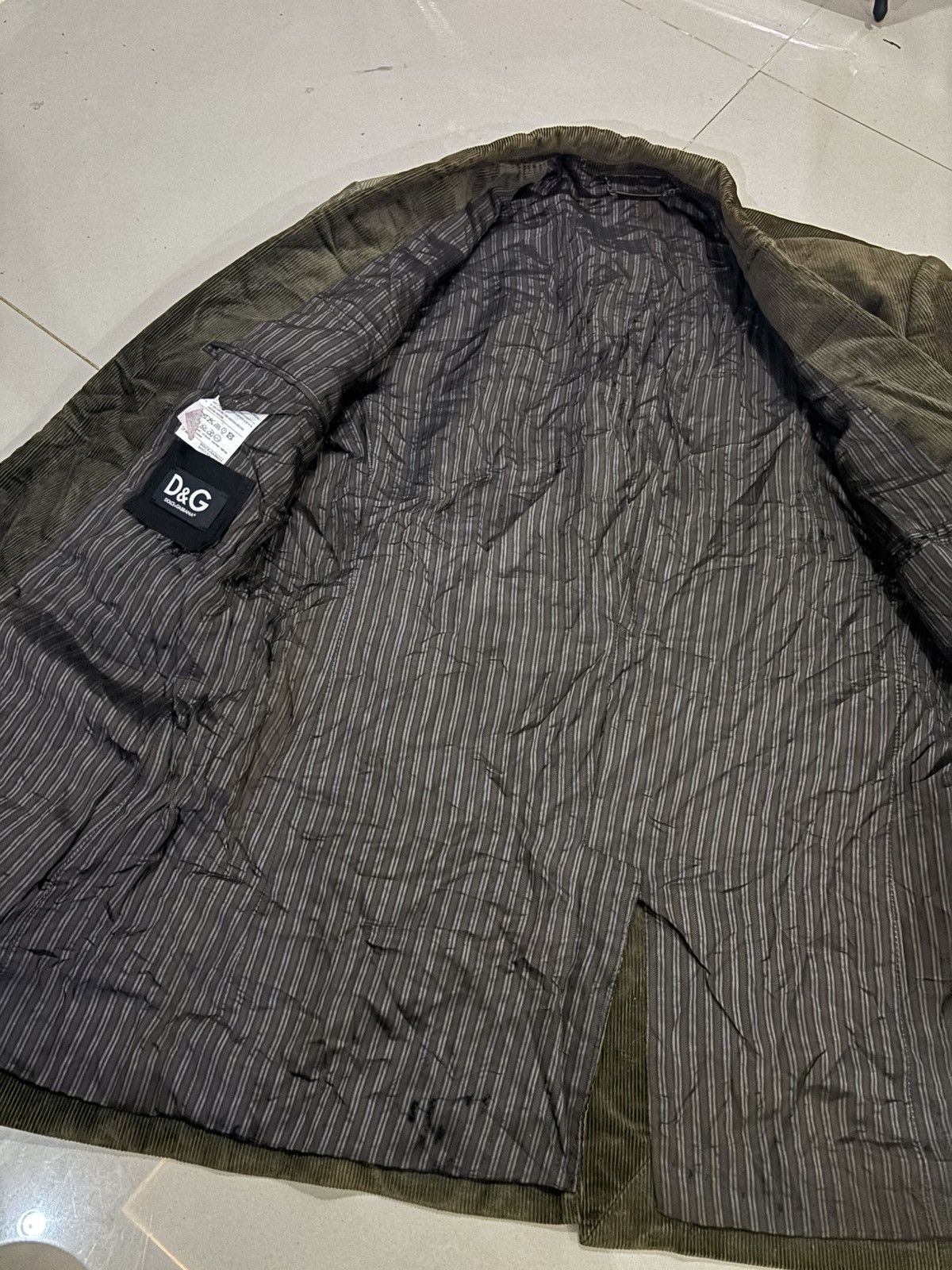 Dolce & Gabbana Corduroy Blazzer Dolce&Gabbana 🔥 Size 52S - 4 Thumbnail