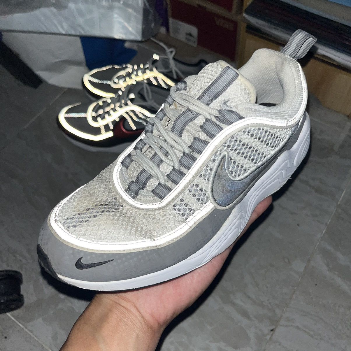 Nike Nike Air Zoom Spiridon QS Light Ash Shoes Size US 6 / EU 39 - 9 Thumbnail