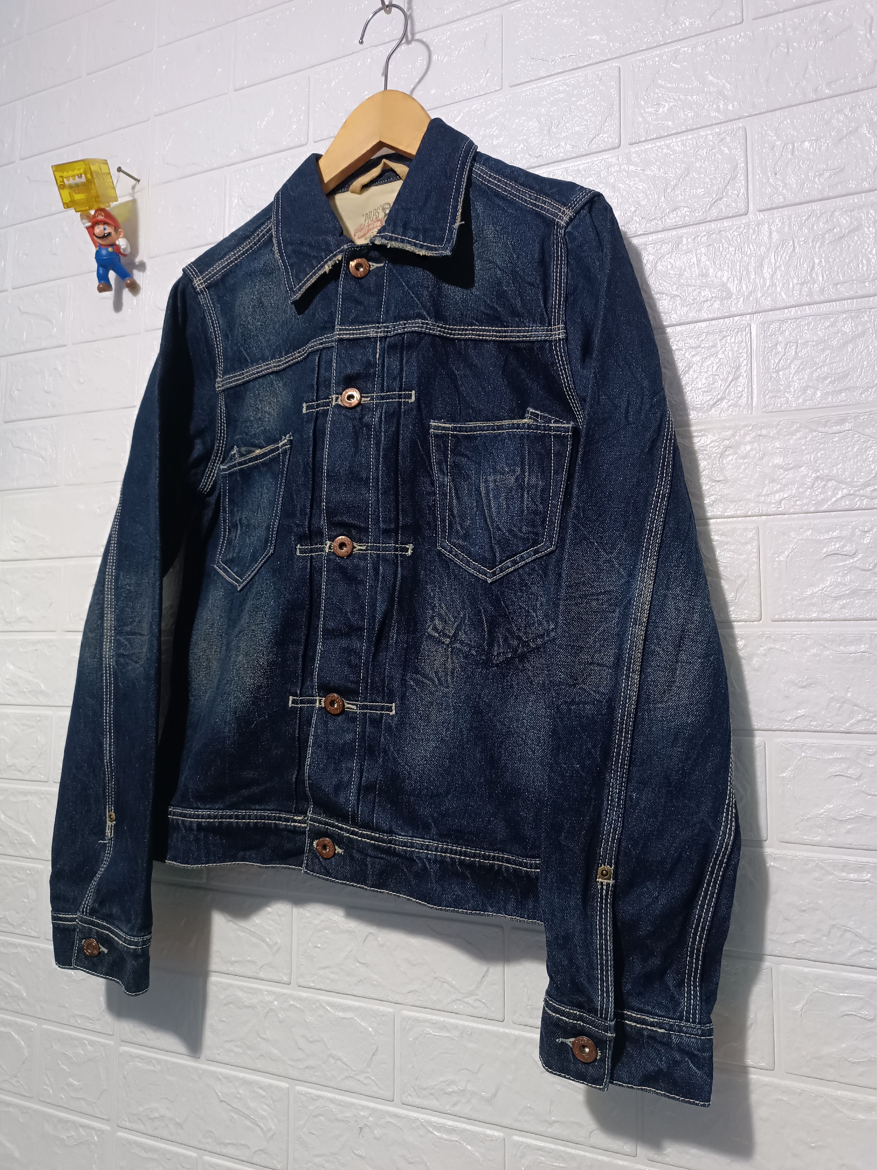 Prps Vintage Prps Indigo Wash Denim Trucker Jacket Size US M / EU 48-50 / 2 - 2 Thumbnail