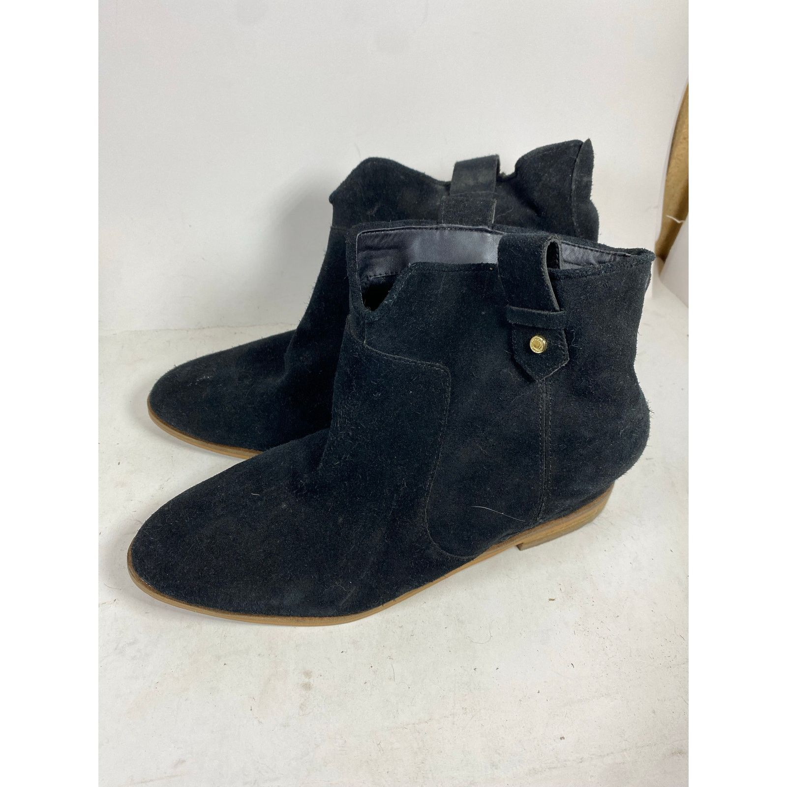Cole Haan Cole Haan Rayna Hidden Wedge Booties Black Suede Women's 9B Size US 9 / IT 39 - 2 Thumbnail
