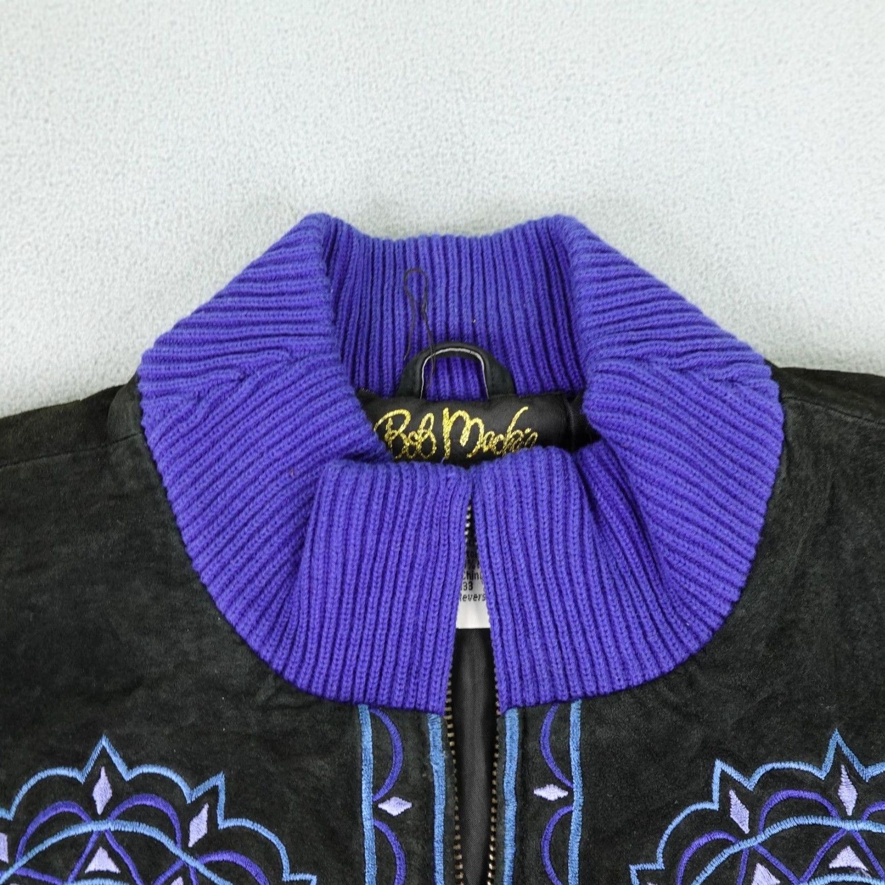 Bob Mackie Vintage Bob Mackie Jacket Womens Medium Blue Wearable Art Embroidered Size M / US 6-8 / IT 42-44 - 2 Thumbnail