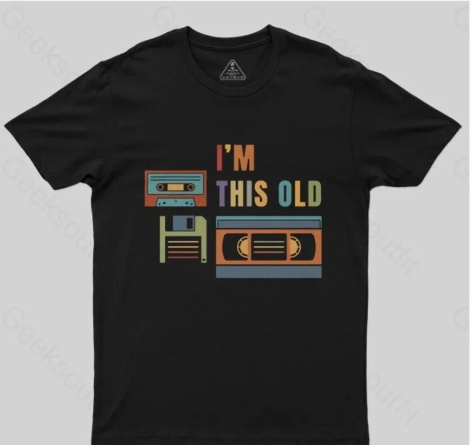 The Unbranded Brand Men's Black Large I'm This Old Nerd T-Shirt Size US L / EU 52-54 / 3 - 1 Preview