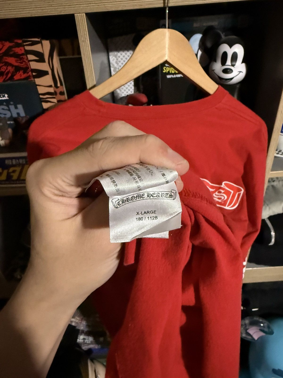 Chrome Hearts Chrome Hearts Red Scroll Logo Longsleeve T-Shirt Size US XL / EU 56 / 4 - 5 Thumbnail