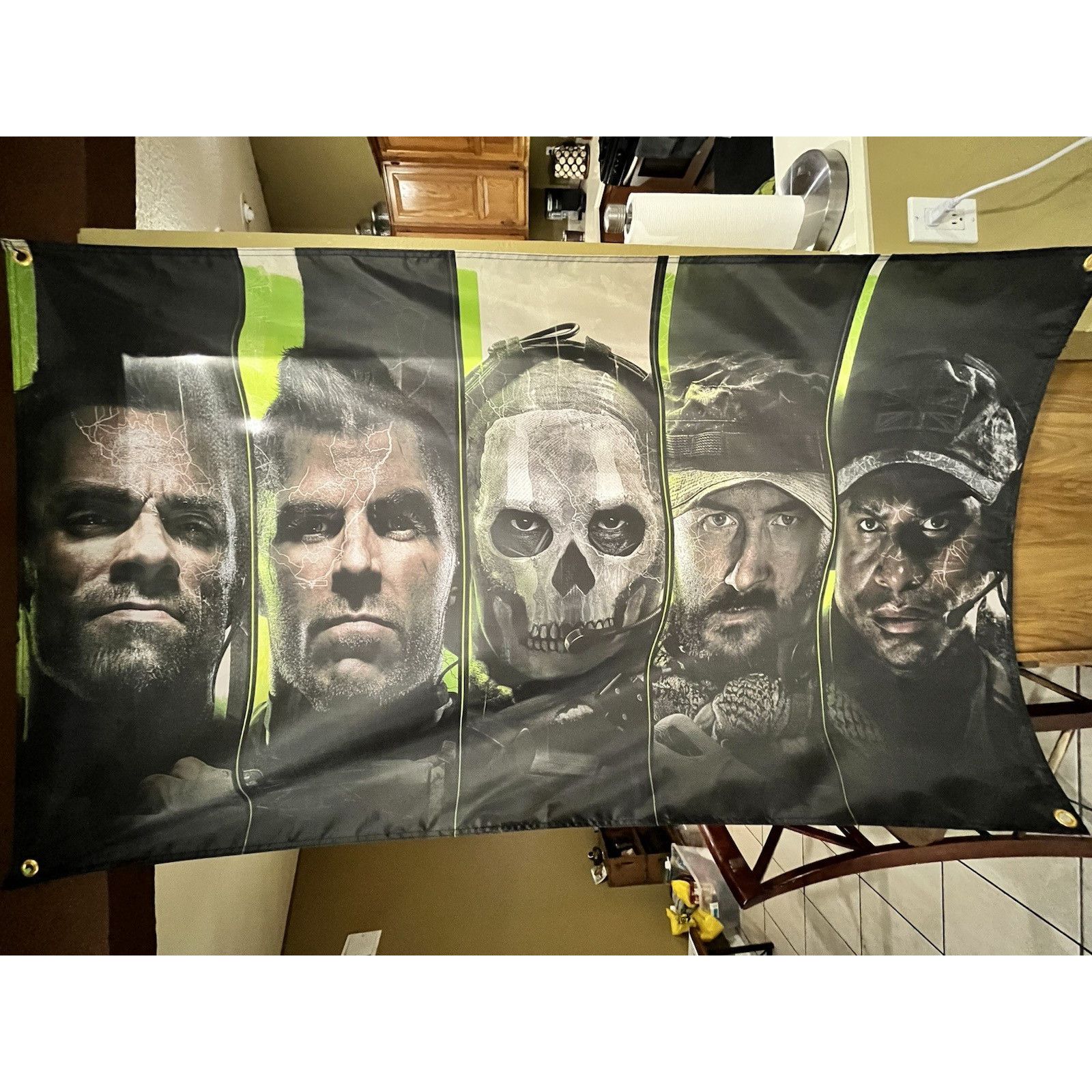 Playstation Call Of Duty Modern Warfare 2 5ft Flag XBOX 360 PlayStation Size ONE SIZE - 1 Thumbnail