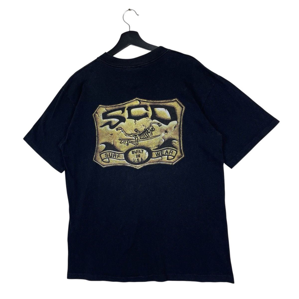 Vintage 90’s SCD Skull Surfing Logo Shirt Size US M / EU 48-50 / 2 - 3 Thumbnail