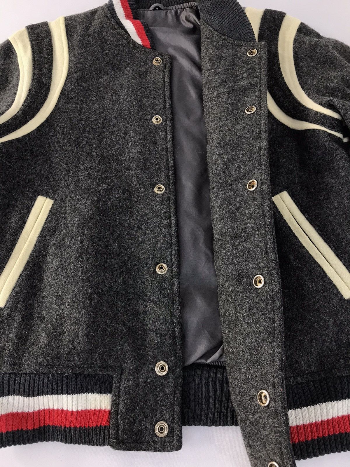 Japanese Brand × Vintage Vintage japanese Brand Varsity Jacket Snap Button Up Size US M / EU 48-50 / 2 - 6 Thumbnail