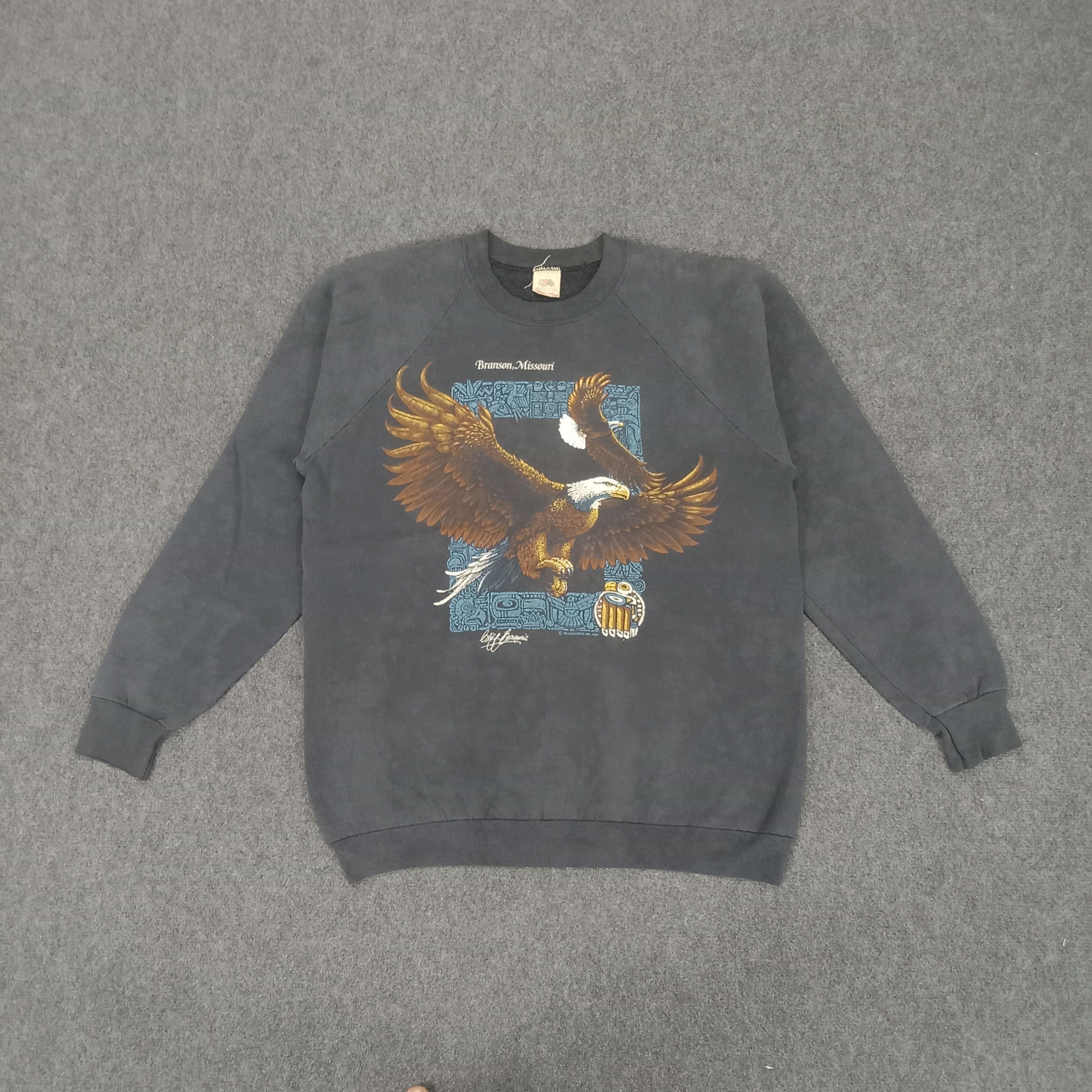 Habitat × Vintage Branson Missouri Streetwear Eagle Sweatshirt Size US M / EU 48-50 / 2 - 1 Thumbnail