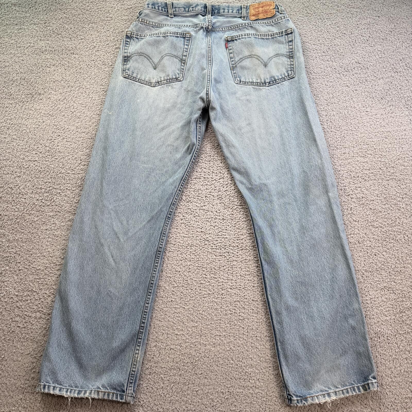 Levi's Vintage Levi’s 505 Light Wash Baggy Denim Jeans 36x31 Size US 36 / EU 52 - 2 Thumbnail