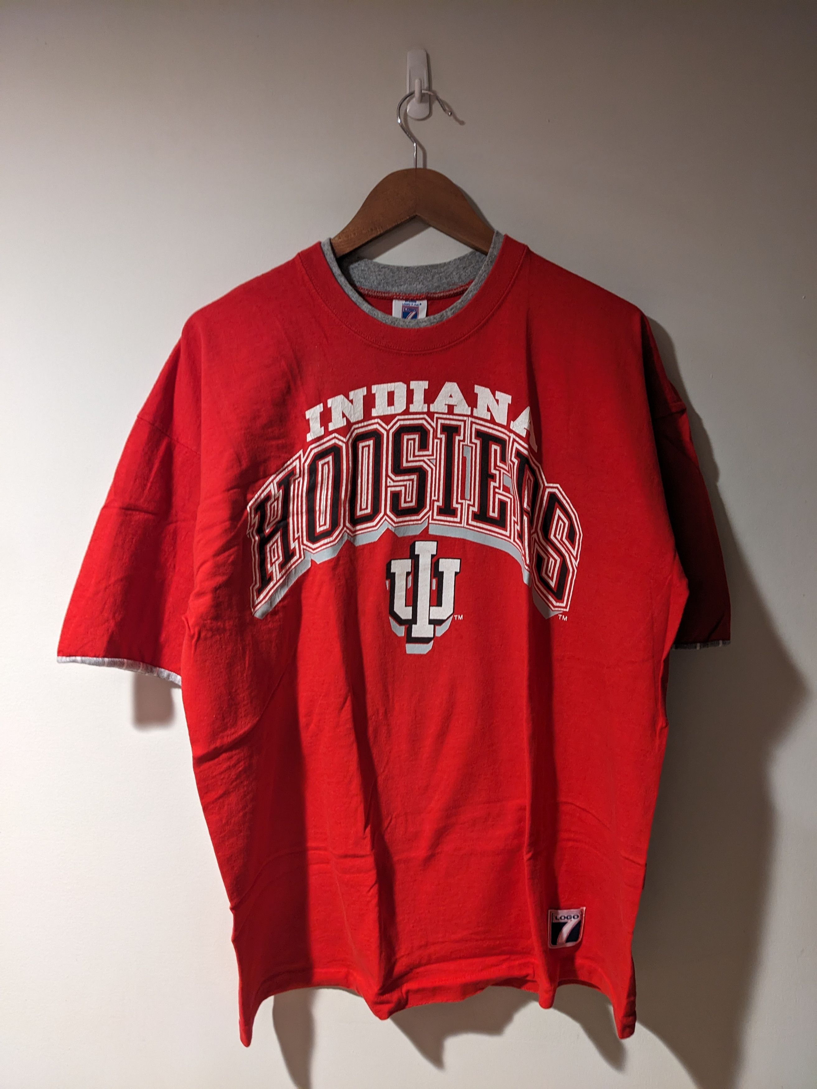 Logo 7 × Vintage Vintage Indiana Hoosiers College Football Logo 7 T-Shirt Size US XL / EU 56 / 4 - 1 Thumbnail