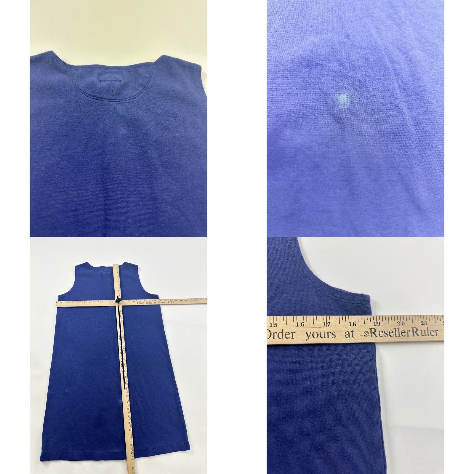 Patagonia VINTAGE Patagonia Dress Women’s M Blue A-Line Knee Length Sleeveless Flawed Casual Womens Size M / US 6-8 / IT 42-44 - 8 Thumbnail