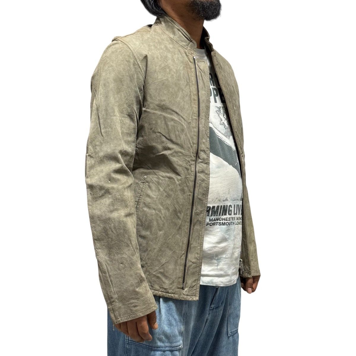 Y's for Men Vtg Yohji Yamamoto Y’s For Men Suede Kangaroo Leather Jacket Size US S / EU 44-46 / 1 - 4 Thumbnail