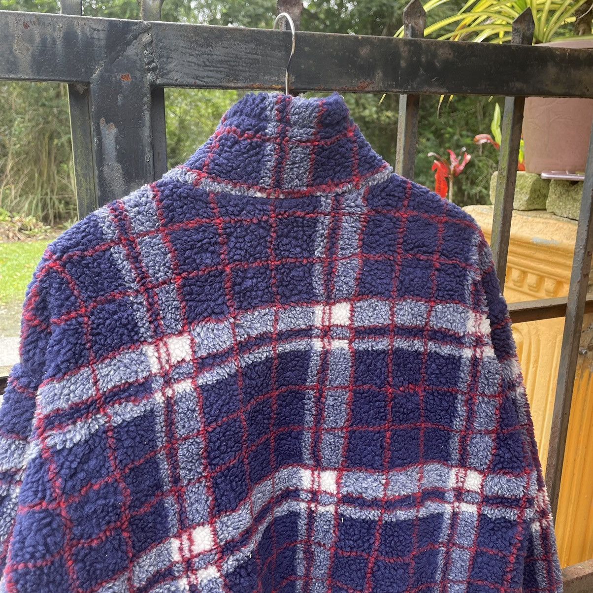 Champion × Vintage 🔥Vintage Champion Checkerd Full Zipper Sherpa Fleece Jacket Size US L / EU 52-54 / 3 - 3 Thumbnail