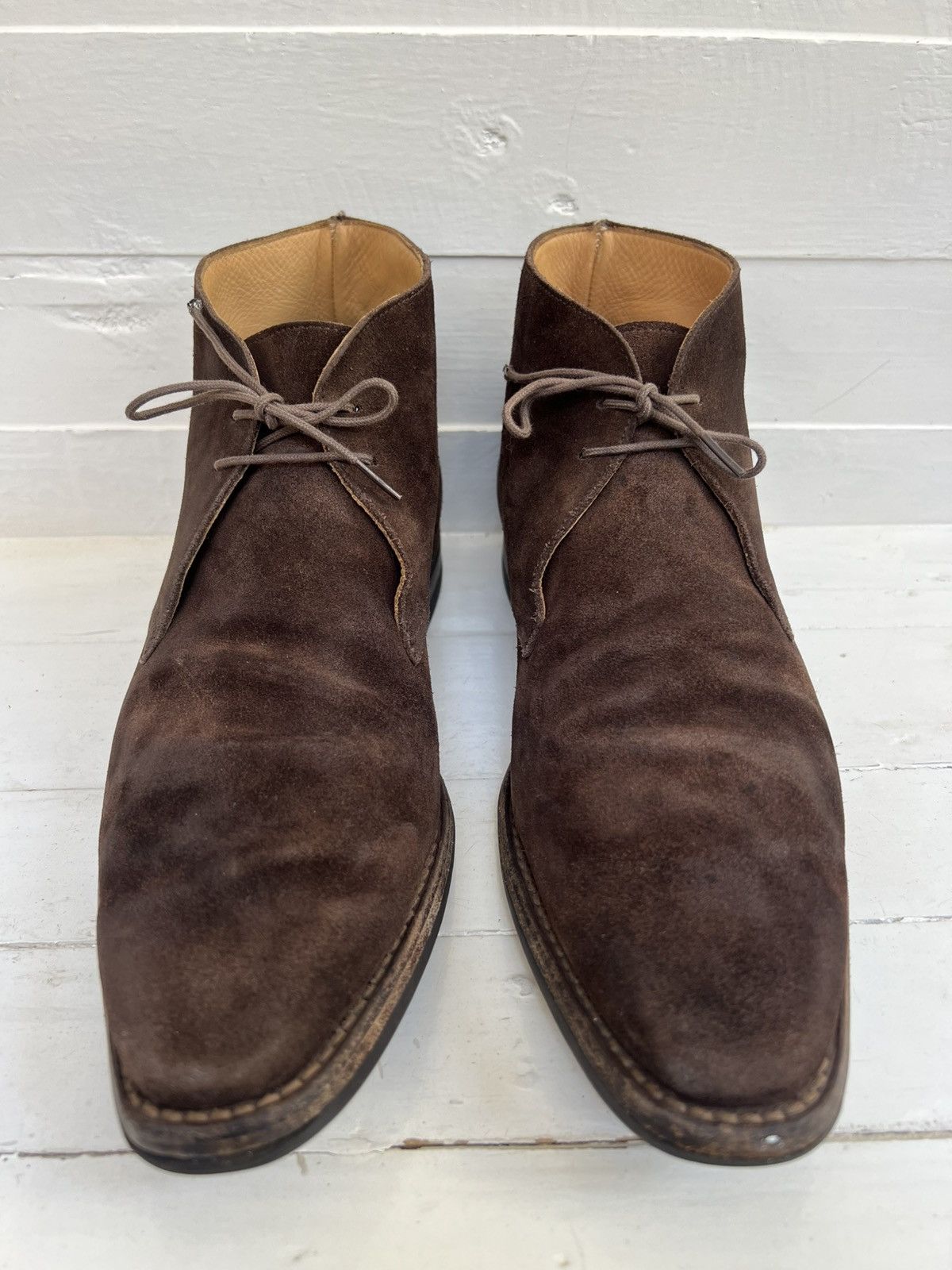 Crockett & Jones Crockett & Jones Tetbury Brown Suede Chukka Lace Up Boots Size US 8.5 / EU 41-42 - 2 Thumbnail