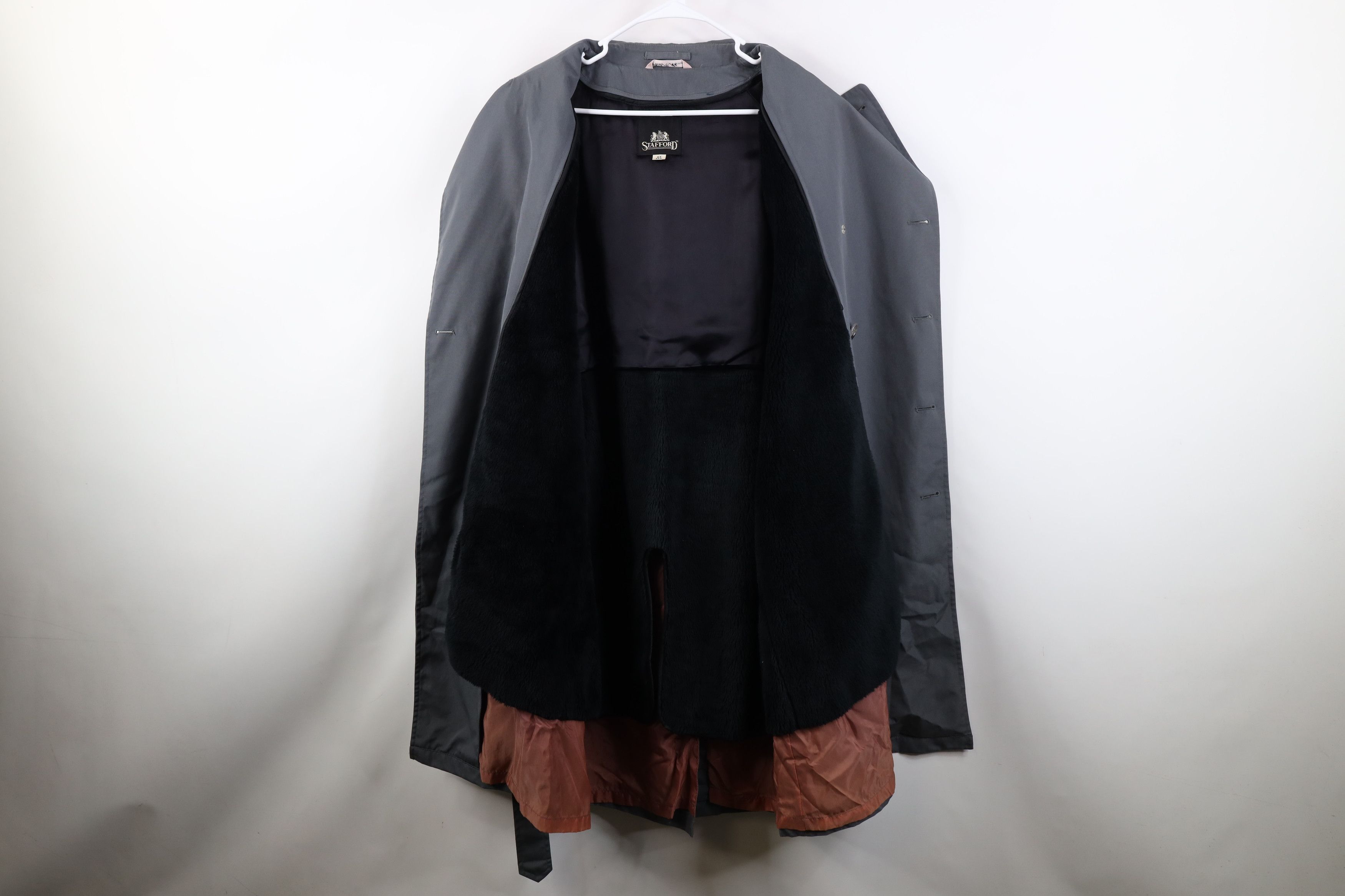 Vintage Vintage 70s Streetwear Lined Trench Coat Rain Jacket Gray Size US XXL / EU 58 / 5 - 11 Thumbnail