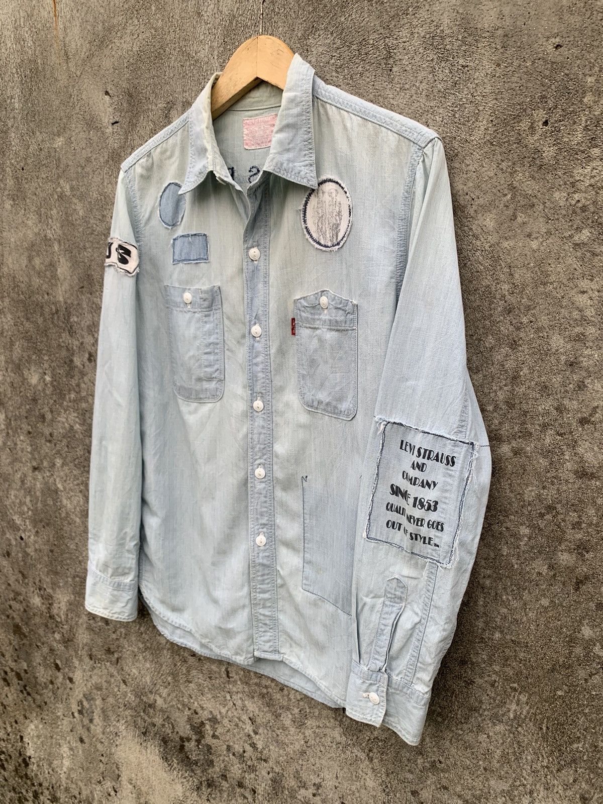 Levi's Vintage Levi’s selvedge shirt patches Size US M / EU 48-50 / 2 - 2 Thumbnail
