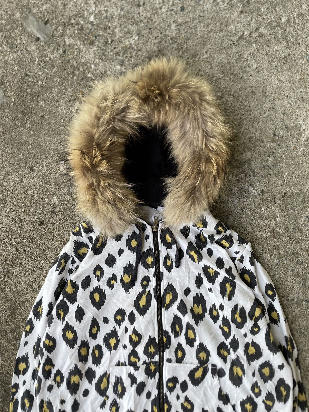 Le Grande Bleu (L.G.B.) Japanese Brand Leopard Faux Fur Hoodie LGB Style Size US S / EU 44-46 / 1 - 4 Thumbnail