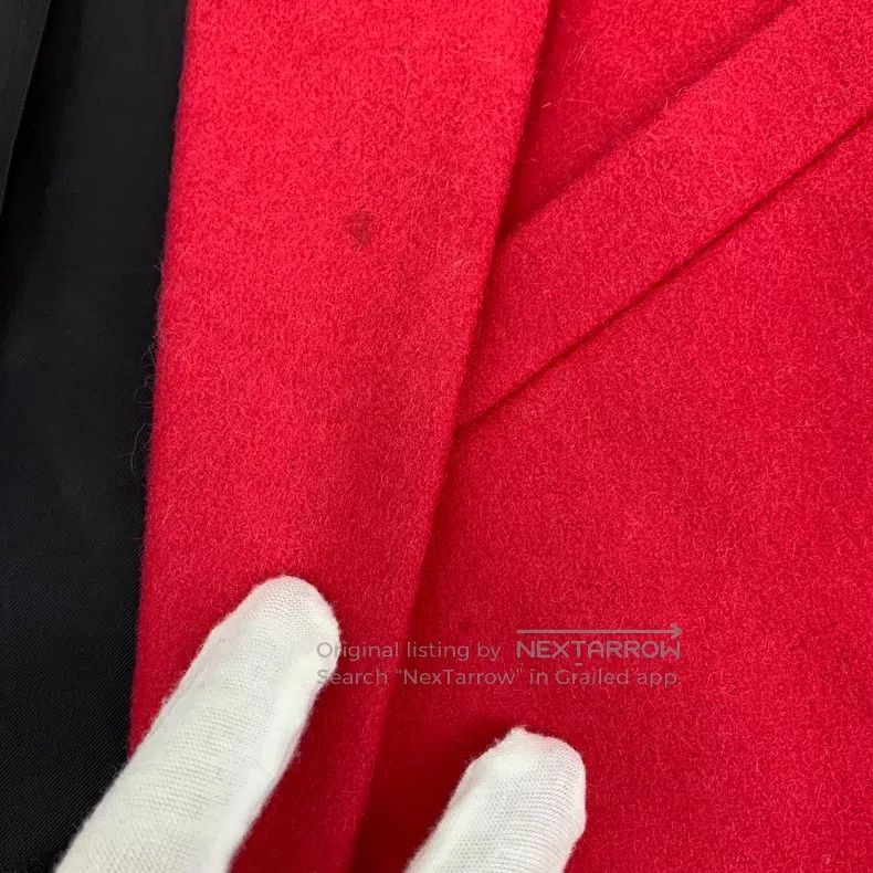 Balenciaga Balenciaga Red Wool Reversible Double Breasted Long Sleeve Size S / US 4 / IT 40 - 8 Thumbnail