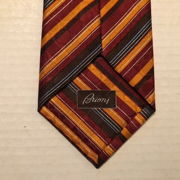 Brioni BRIONI men's new silk tie 3 1/2" X 62" made in Italy Size ONE SIZE - 3 Thumbnail
