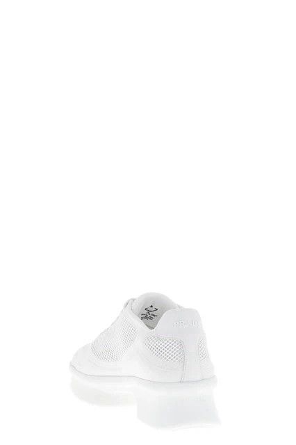 Prada PRADA $1200 White Re-Nylon Mesh Sneakers New & Auth Size US 10 / IT 40 - 3 Thumbnail