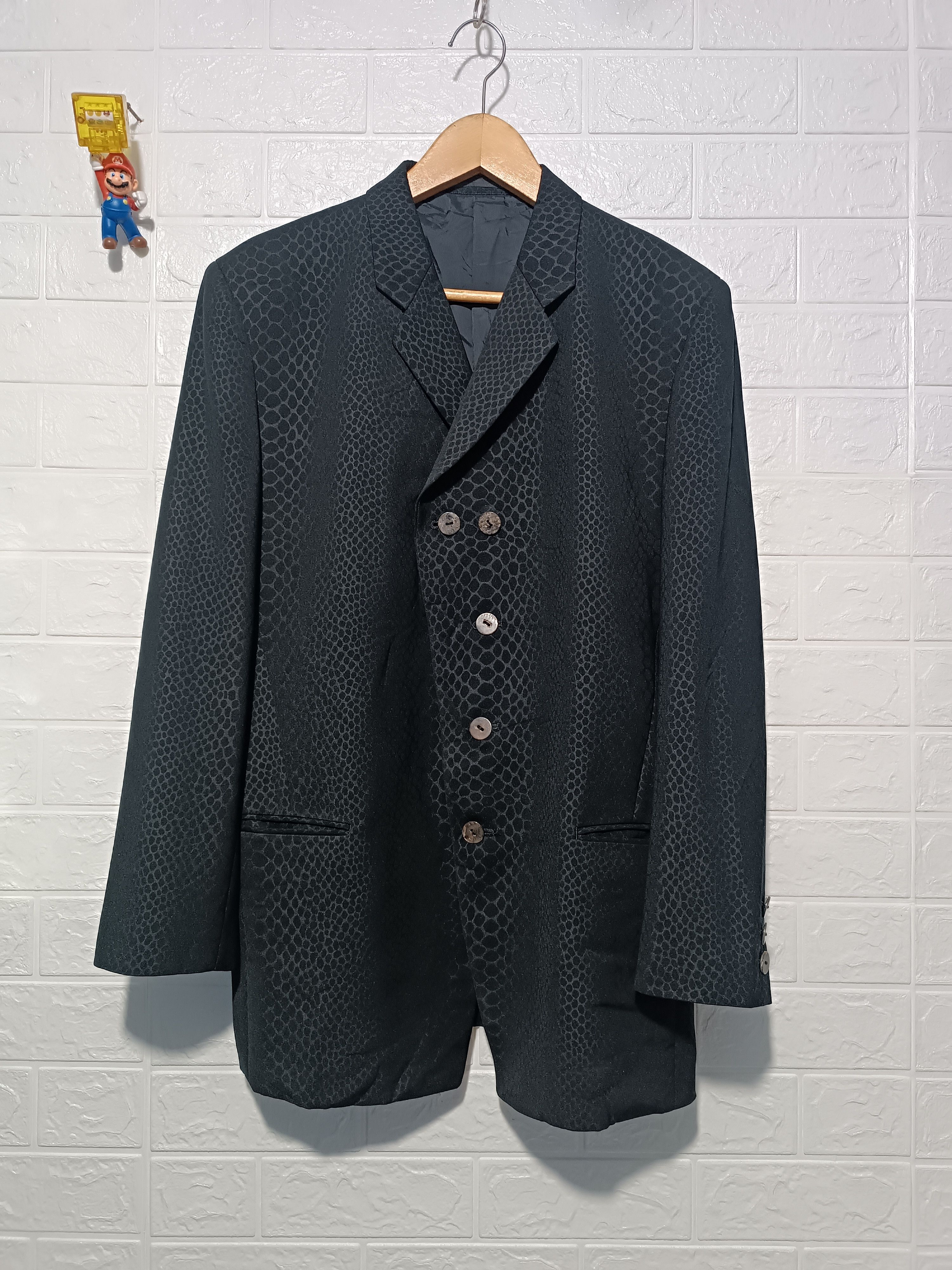 Japanese Brand Made In Japan 🇯🇵 Snake Pattern Blazer Size US L / EU 52-54 / 3 - 1 Thumbnail