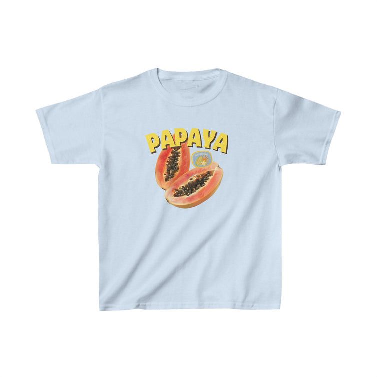 Other Blue Papaya Baby Tee – Fresh Tropical Graphic Size S / US 4 / IT 40 - 1 Thumbnail
