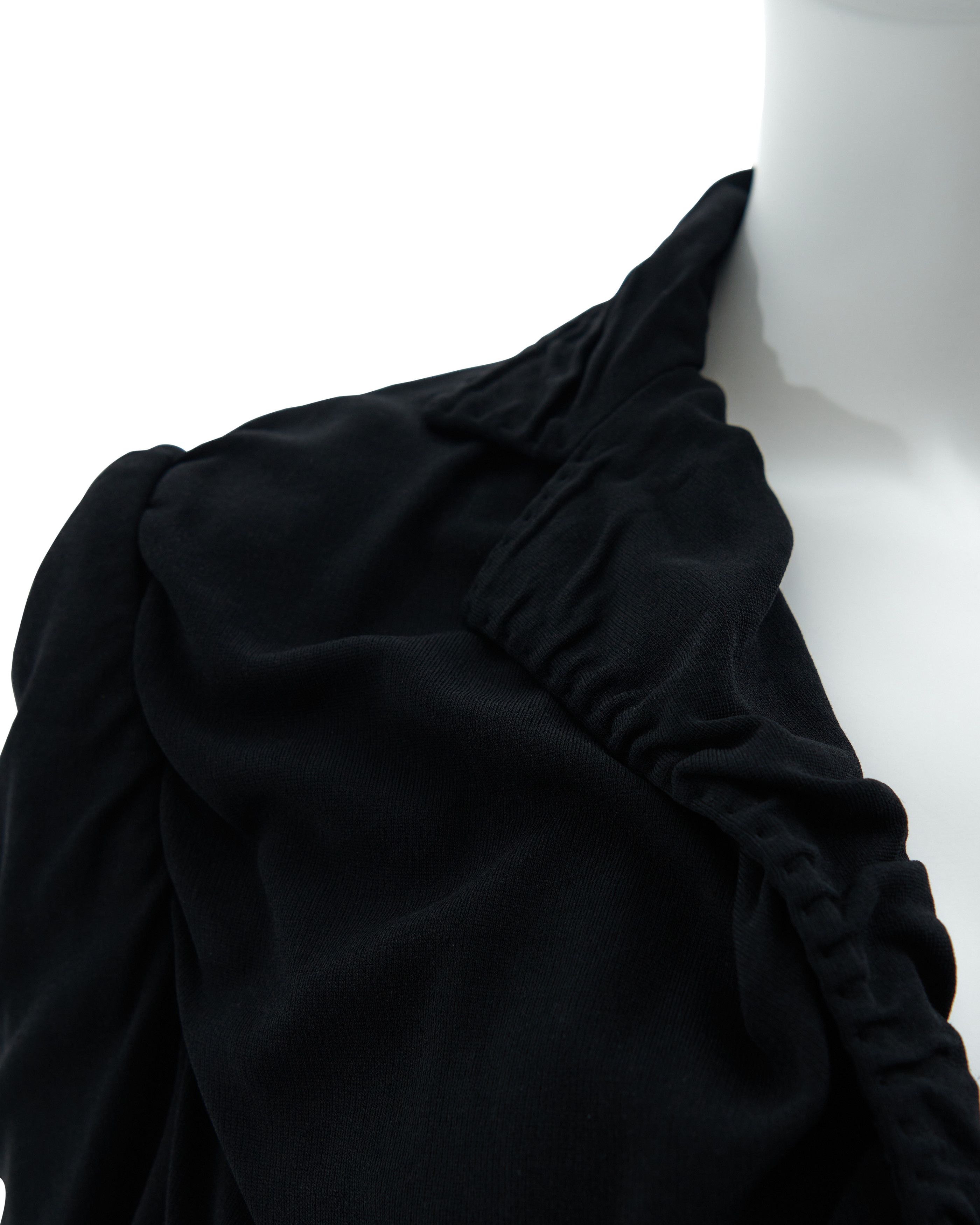 Dolce & Gabbana S/S 2003 Black ruched jacket Size M / US 6-8 / IT 42-44 - 6 Thumbnail
