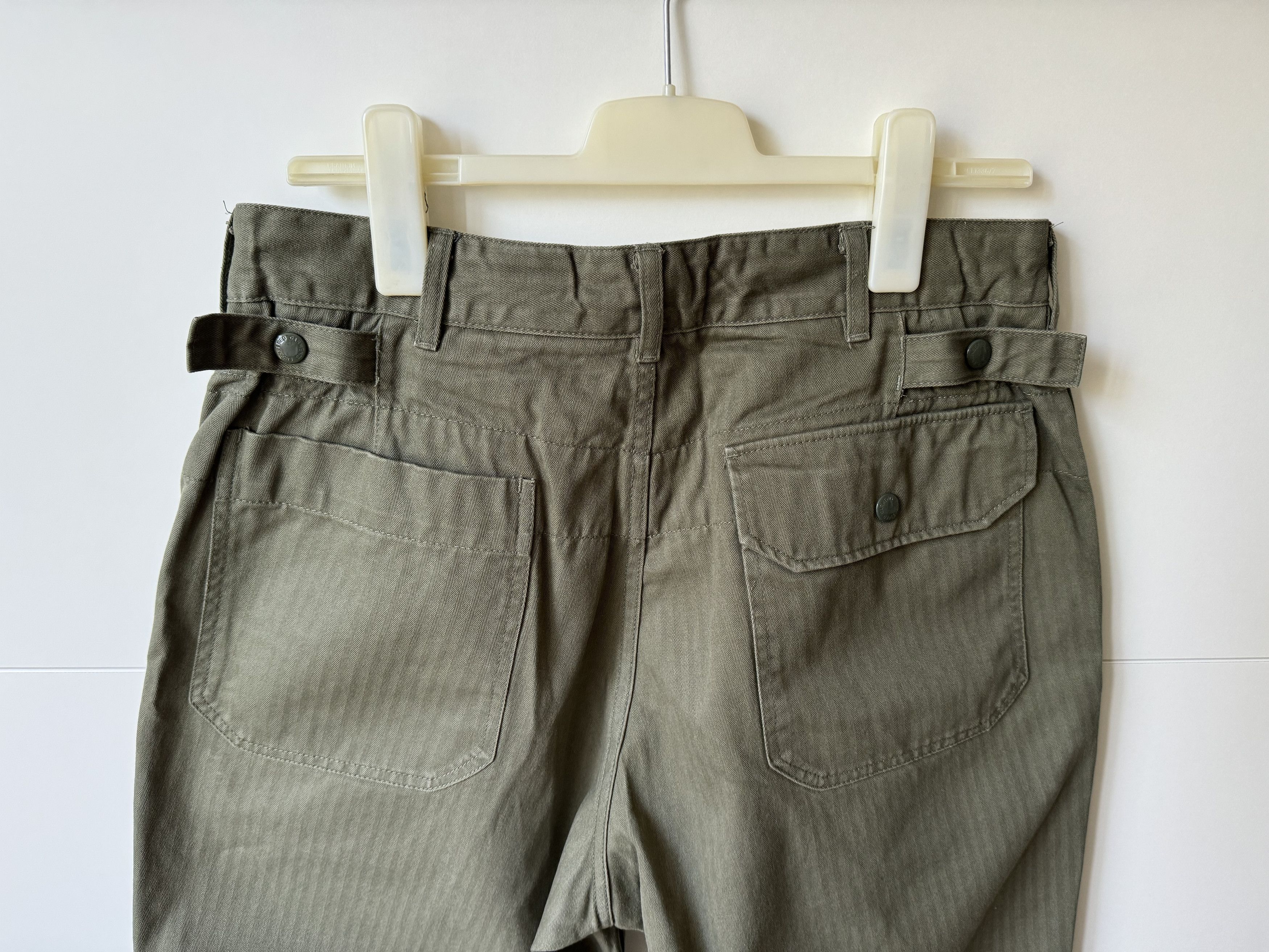 Engineered Garments [S] Herringbone Cotton Ground Pant in Olive (FW19) Size US 32 / EU 48 - 5 Thumbnail