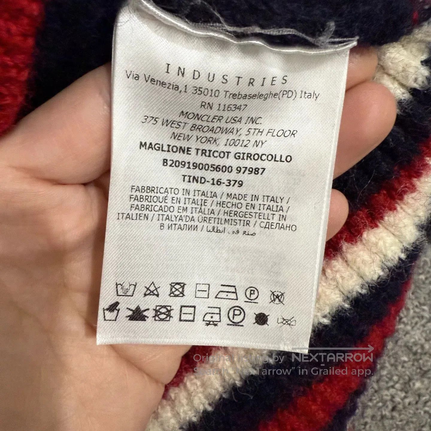Moncler Moncler Round-Neck Knit Sweater. Size US XL / EU 56 / 4 - 4 Thumbnail