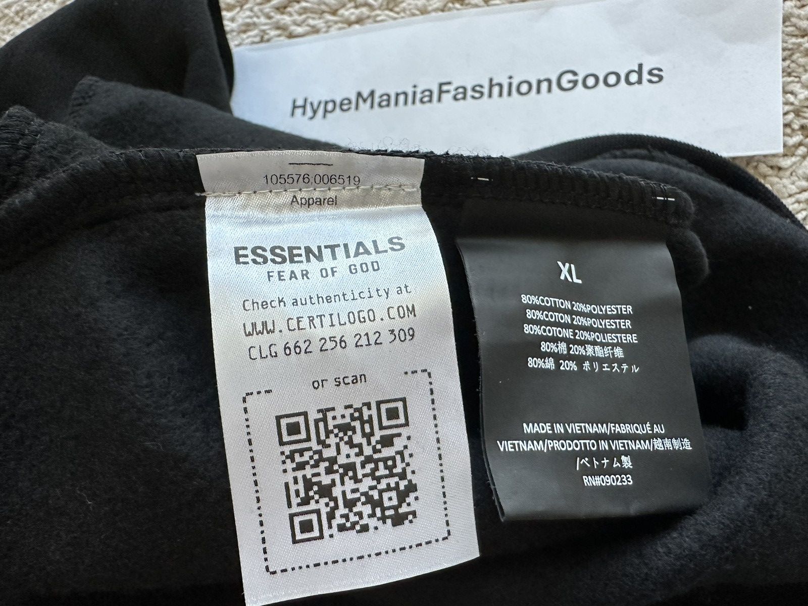 Essentials Fear of God Essentials Fleece Hoodie Black Size US XL / EU 56 / 4 - 7 Thumbnail