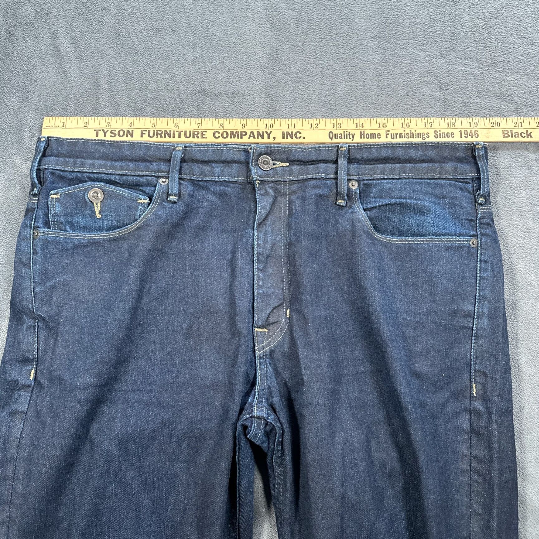 Levi's VINTAGE Levi's Jeans Mens 38x30 Straight Leg Dark Wash Denim Slim Fit 90s Streetwear Size US 38 / EU 54 - 7 Thumbnail