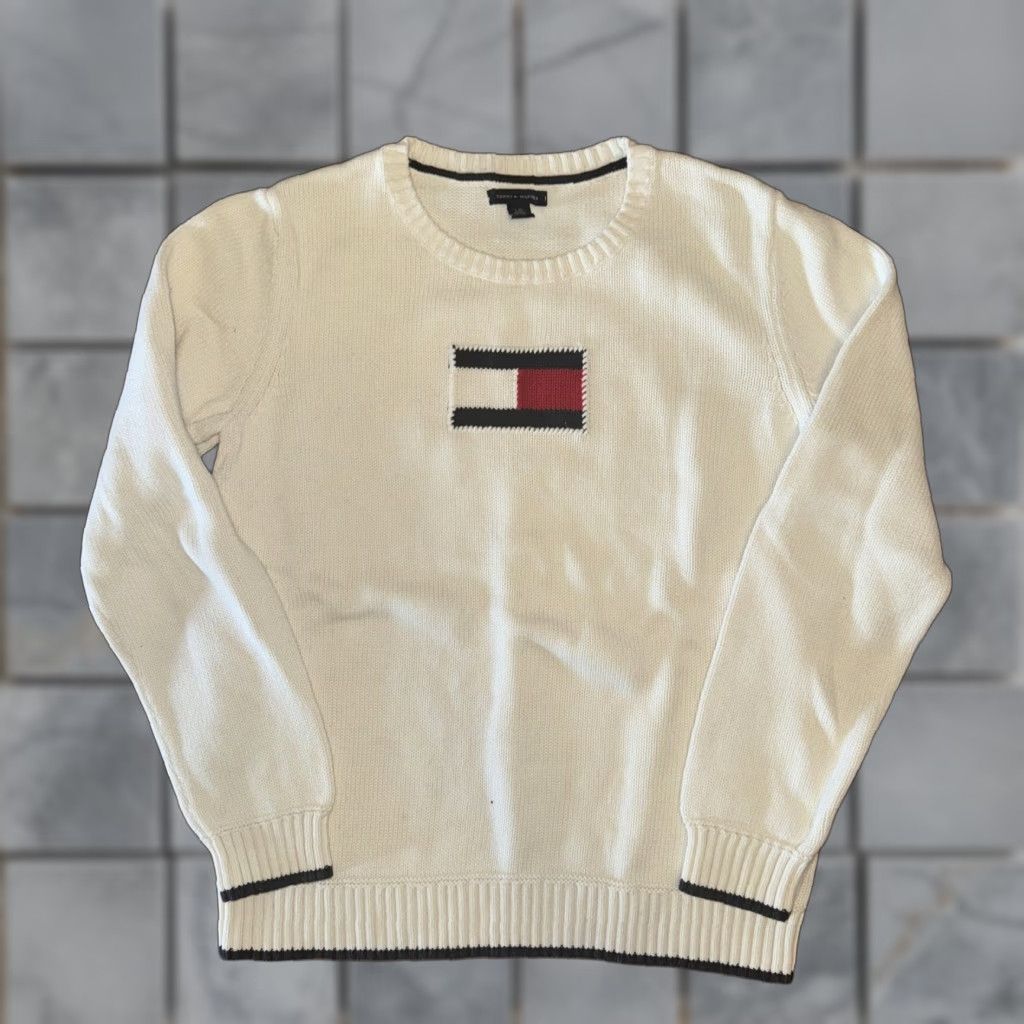Vintage Cream Tommy Holder Knitted Sweater Jumper Ivory L Women Pullover Knit 18x24 Size L / US 10 / IT 46 - 1 Thumbnail
