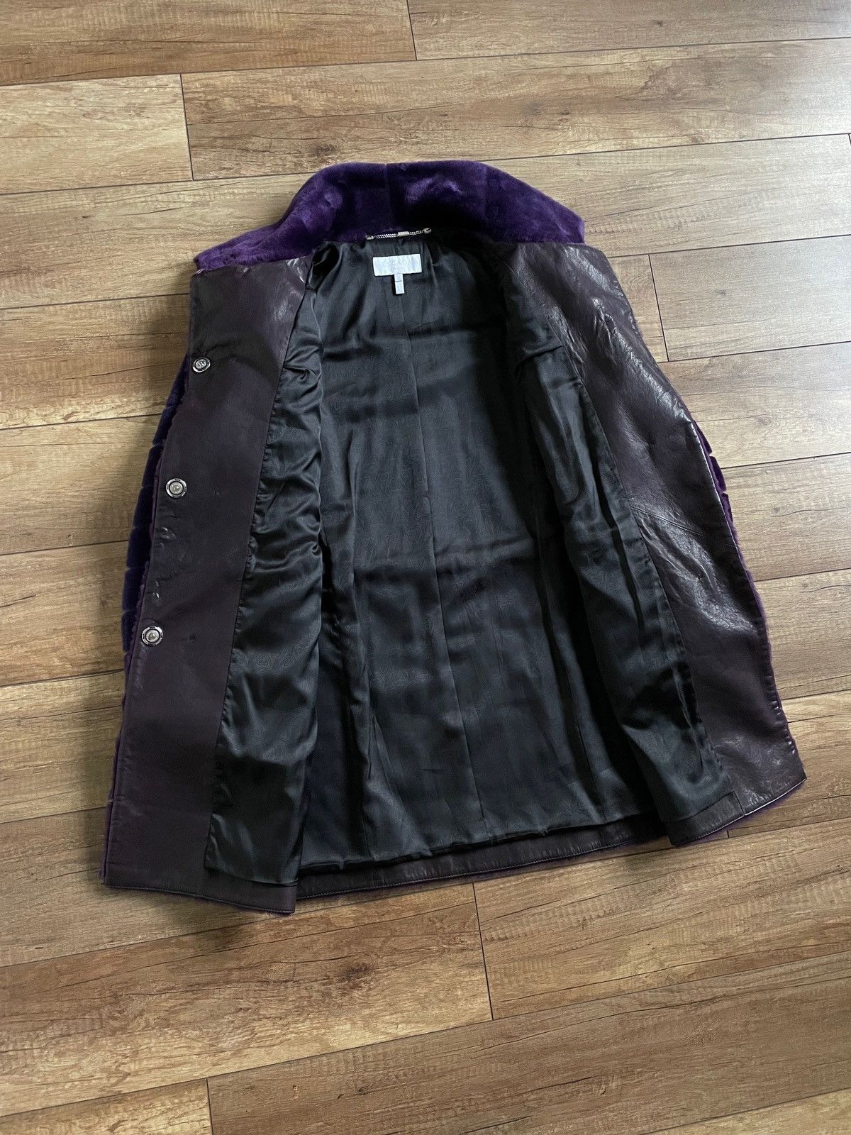 Escada Escada Purple Quilted Real Fur B-3 Long Jacket Coat Size M / US 6-8 / IT 42-44 - 12 Thumbnail