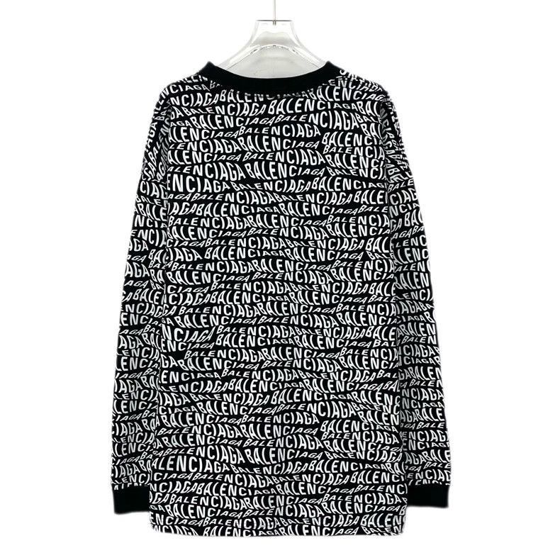 Balenciaga Balenciaga Black Logo Print Long Sleeve Sweatshirt-2506 Size US XS / EU 42 / 0 - 2 Thumbnail