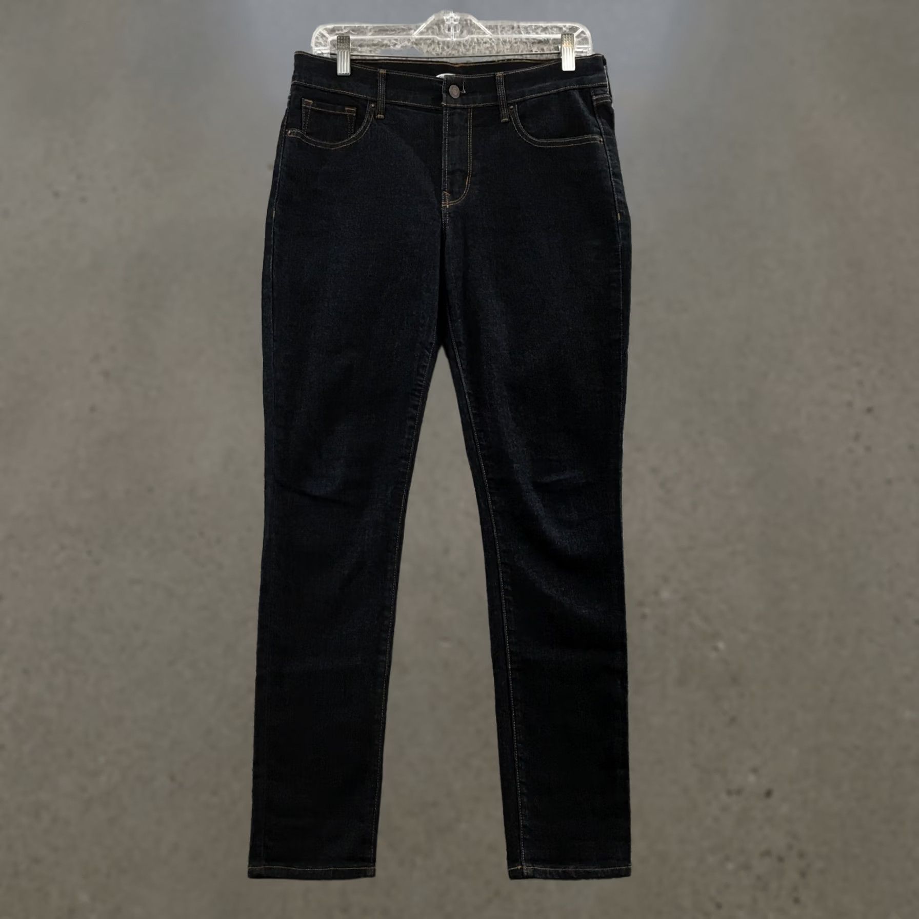 Old Navy Old Navy Original Skinny Jeans Womens 8 Blue Dark Wash Denim Zip Jeans 5-Pocket Regular Rise 32x31 Denim Slim Fit Womens Size 30" / US 8 / IT 44 - 1 Thumbnail