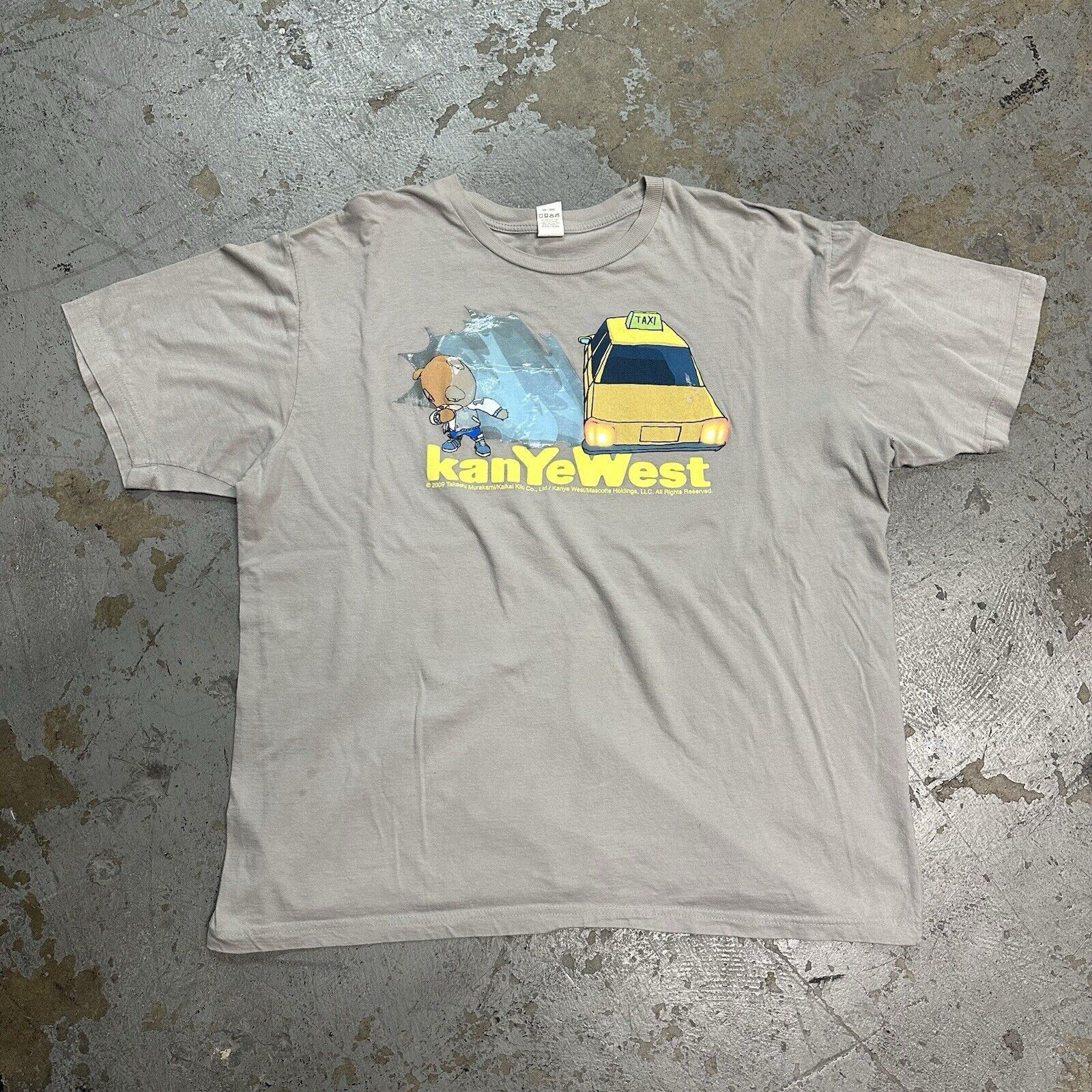 Kanye West × Vintage Vintage 2009 Kanye West Takashi Murakami Bear Taxi T-Shirt Size US XXL / EU 58 / 5 - 2 Thumbnail