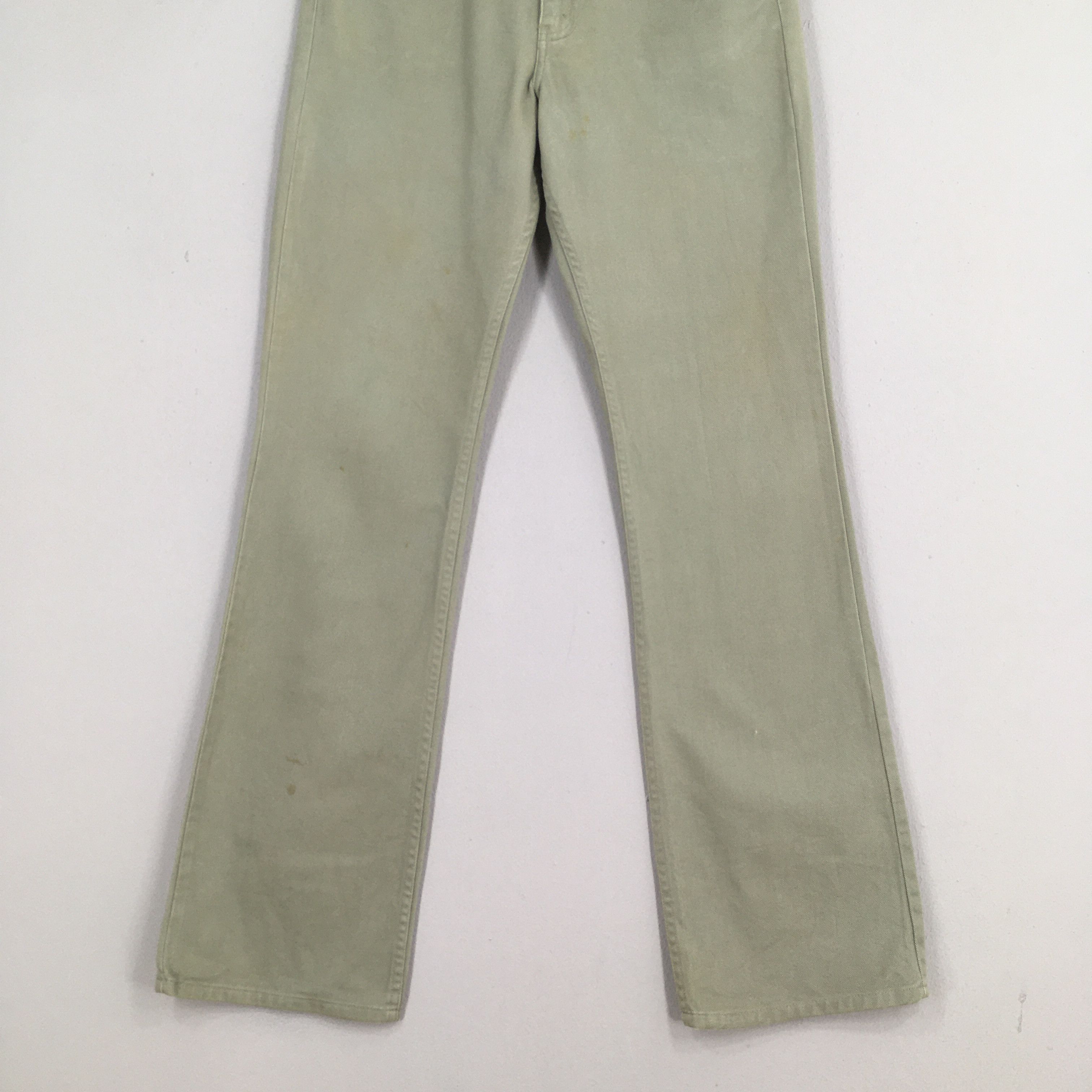 Levi's Size 31x33.5 Vintage Levi's 517 Bootcut Olive Pants S1898 Size US 31 - 3 Thumbnail
