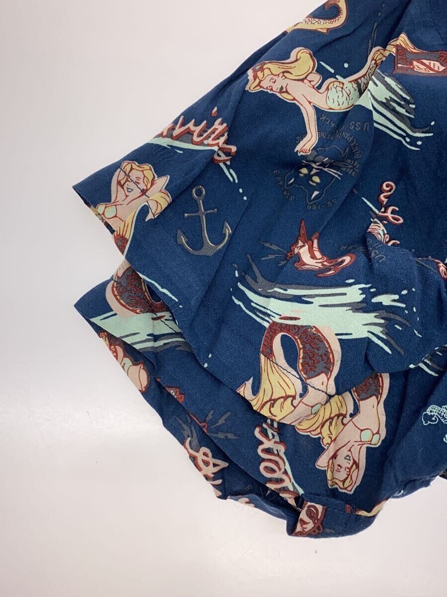 Avirex Avirex Mermaid Aloha Shirt Monogram Rayon SS Shirt Navy Size US M / EU 48-50 / 2 - 6 Thumbnail