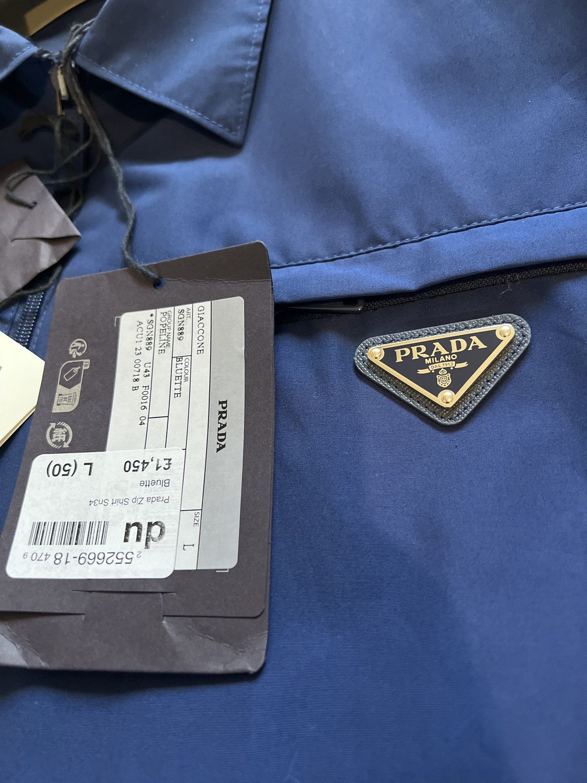 Prada Men’s prada zip shirt Size US L / EU 52-54 / 3 - 9 Thumbnail
